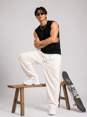 Essential Unisex Joggers - Cream